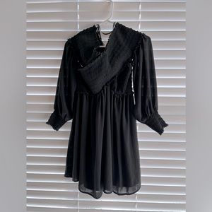 Mini chiffon dress